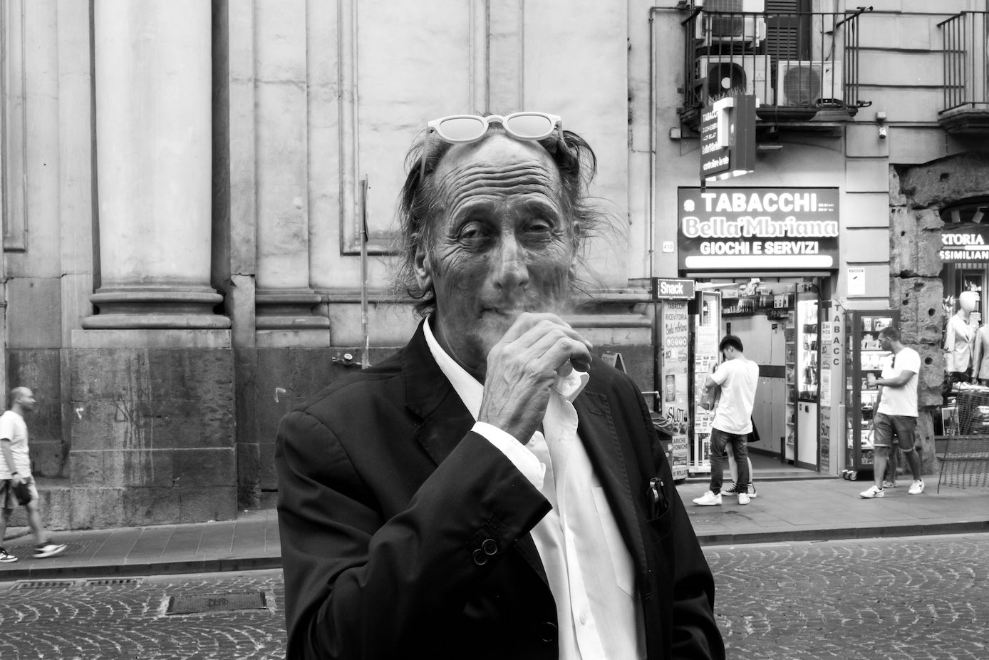 Man in a black suit