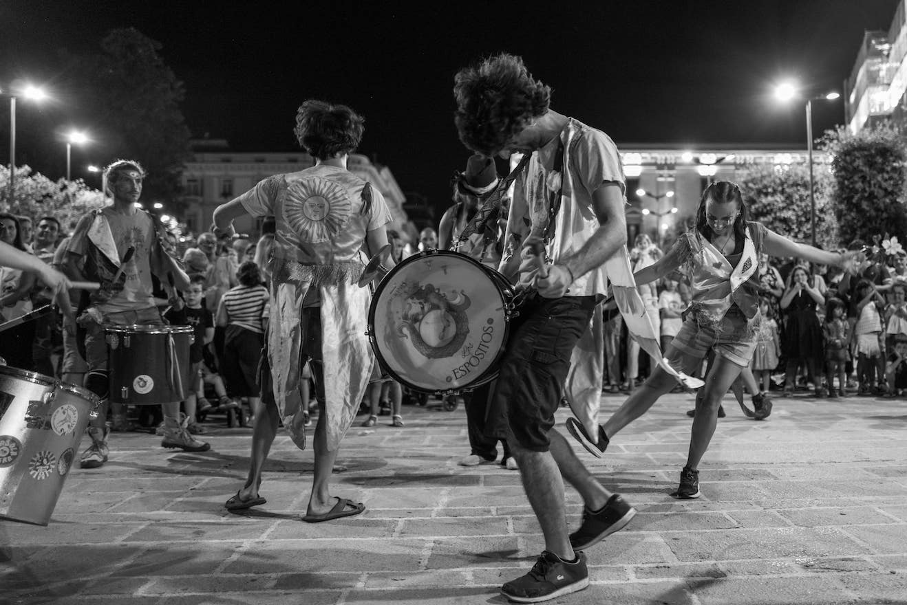 drumer and audience